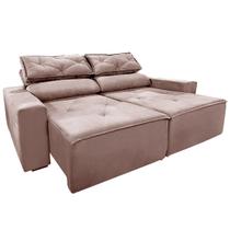 Sofá Reclinável Retrátil 2,00M COR:CAPPUCCINO Sofá Reclinável Retrátil 2,00M COR:CAPPUCCINO