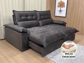 Sofá Reclinável Retrátil 2,30m Confortável e Elegante Macae