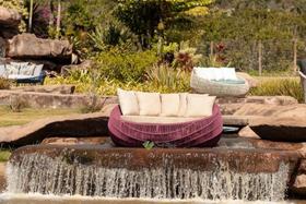 Sofa Redondo De 1,50m Para Area Externa Piscina Jardim Sala