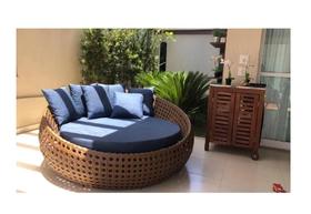 Sofa Redondo De 1,60cm Para Area Externa Piscina Jardim Sala