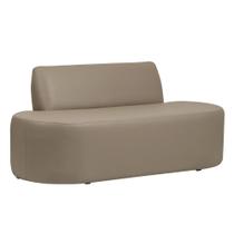 Sofá Reto 02 Lugares 150cm Mônaco Corano Bege - Nexta Casa