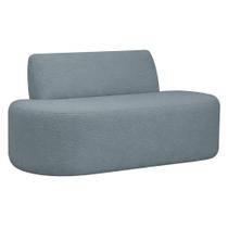 Sofá Reto 03 Lugares 180cm Mônaco Bouclé Azul Claro - Nexta Casa Sofá Reto 03 Lugares 180cm Mônaco Bouclé Azul Claro - Nexta Casa