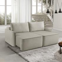 Sofá Retrátil 160cm 2 Lugares Moon 2321 Bege Creme Sofá Retrátil 160cm 2 Lugares Moon 2321 Bege Creme
