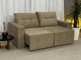 Sofá Retrátil 1,80 m Bege 607 Esther