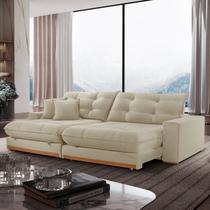 Sofá Retrátil 2 Lugares 210cm Linho Belize Sofá Retrátil 2 Lugares 210cm Linho Belize