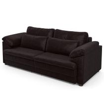 Sofá Retrátil 2 Lugares Para Sala 215cm Dijon Couro Bordô S07 - Mpozenato