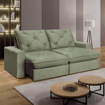 Sofá Retrátil 240cm X 113cm Pilow Mônaco