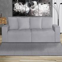 Sofá Retrátil 3 Lugares 200cm Nyc Cinza Sofá Retrátil 3 Lugares 200cm Nyc Cinza