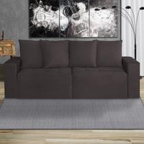 Sofá Retrátil 3 Lugares 200cm Nyc Marrom