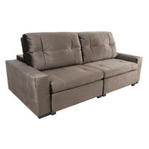 Sofá Retrátil 3 Lugares 220cm Isaac Espresso Móveis Sofá Retrátil 3 Lugares 220cm Isaac Espresso Móveis