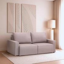 Sofá Retrátil 3 Lugares Herval Adapt, Veludo Gelo, 216 cm