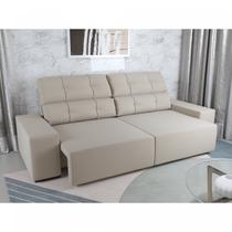 Sofá Retrátil 3 Lugares Versátil Espresso Móveis Sofá Retrátil 3 Lugares Versátil Espresso Móveis