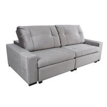 Sofa Retratil 4 Lugares 280Cm Isaac Cinza Sofa Retratil 4 Lugares 280Cm Isaac Cinza