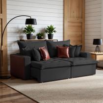 Sofá Retrátil 4 Lugares 280cm Siena