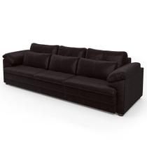 Sofá Retrátil 4 Lugares Para Sala 332cm Dijon Couro Bordô S07 - Mpozenato Sofá Retrátil 4 Lugares Para Sala 332cm Dijon Couro Bordô S07 - Mpozenato