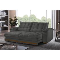 Sofá Retrátil Barcelona 2,30M 4 Lugares Molas Ensacadas TXR
