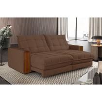 Sofá Retrátil Berlim 2,10M 3 Lugares Molas Ensacadas TXR