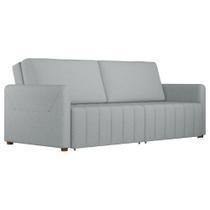 Sofá Retrátil Bipartido 3 Lugares 220cm Swift Linho Cinza Claro - Sallar Home Sofá Retrátil Bipartido 3 Lugares 220cm Swift Linho Cinza Claro - Sallar Home