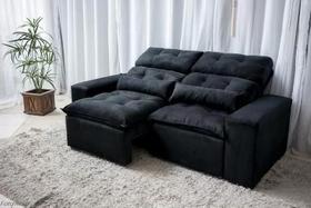 Sofá Retrátil e Reclinável 1,5m C/ 02 Módulos em Tecido Suede Montagem Inclusa