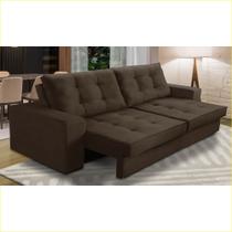 Sofá Retrátil e Reclinável 2 lugares 1,50m com Molas Melissa Suede Rover & Beato