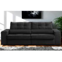 Sofá Retrátil e Reclinável 2 lugares 1,70m com Molas Milão Suede Mirra Decor