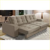 Sofá Retrátil e Reclinável 2 lugares 1,90m com Molas Melissa Suede Rover & Beato