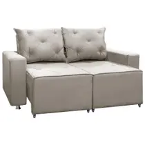 Sofá Retrátil e Reclinável 2 Lugares Bariloche 1.50cm C/ Molas - Veludo