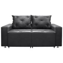 Sofá Retrátil e Reclinável 2 lugares Bariloche 1,50cm c/Molas Suede Cinza