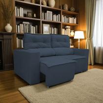 Sofá Retrátil e Reclinável 2 Lugares Cedro Suede 150cm