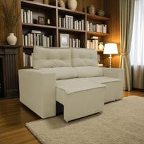 Sofá Retrátil e Reclinável 2 Lugares Cedro Suede 150cm