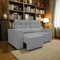 Sofá Retrátil e Reclinável 2 Lugares Cedro Suede 180cm