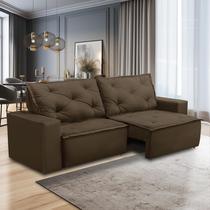 Sofá Retrátil e Reclinável 2 lugares com Molas 1,50m Aline Suede Rover & Beato