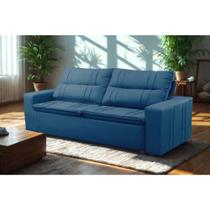 Sofá Retrátil e Reclinável 2 lugares com Molas 1,50m Escócia Suede Mirra Decor
