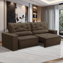 Sofá Retrátil e Reclinável 2 lugares com Molas 1,50m Laura Suede Rover & Beato