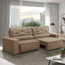 Sofá Retrátil e Reclinável 2 lugares com Molas 1,50m Livia Suede Cappuccino Adonai Estofados Sofá Retrátil e Reclinável 2 lugares com Molas 1,50m Livia Suede Cappuccino Adonai Estofados
