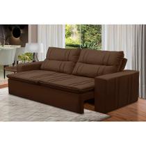 Sofá Retrátil e Reclinável 2 lugares com Molas 2,00m Eloa Suede Marrom Madelina Sofá Retrátil e Reclinável 2 lugares com Molas 2,00m Eloa Suede Marrom Madelina