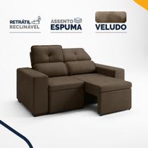 Sofá Retrátil e Reclinável 2 Lugares Espuma Fibra Siliconada Londrina 160cm Sofá Retrátil e Reclinável 2 Lugares Espuma Fibra Siliconada Londrina 160cm