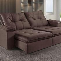 Sofá Retrátil E Reclinável 2 Lugares M-194 Estofados Martins Marrom