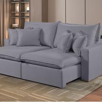 Sofá Retrátil e Reclinável 2 Lugares M-196 2,10m Molas Ensacadas Pillow Top Almofadas Estofados Martins Sofá Retrátil e Reclinável 2 Lugares M-196 2,10m Molas Ensacadas Pillow Top Almofadas Estofados Martins