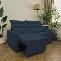 Sofá Retrátil e Reclinável 2 Lugares para Sala 1,50m Marvina Suede