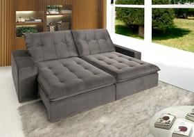 Sofá Retrátil e Reclinável 2 Lugares Petra Espresso Móveis Sofá Retrátil e Reclinável 2 Lugares Petra Espresso Móveis