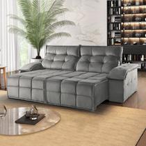 Sofá Retrátil e Reclinável 210cm 2 Lugares Mônaco