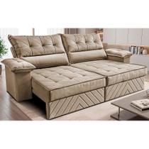 Sofá Retrátil e Reclinável 2,10m com Molas e Espuma D33 Thunder. Velusoft Cama inBox Sofá Retrátil e Reclinável 2,10m com Molas e Espuma D33 Thunder. Velusoft Cama inBox