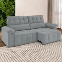 Sofá Retrátil e Reclinável 220 cm Santorini Besthouse