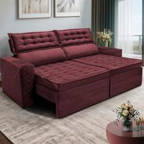 Sofá Retrátil e Reclinável 2,30m Cama inBox Cielo. Velusoft Sofá Retrátil e Reclinável 2,30m Cama inBox Cielo. Velusoft