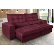 Sofá Retrátil e Reclinável 2,30m Suede Miami