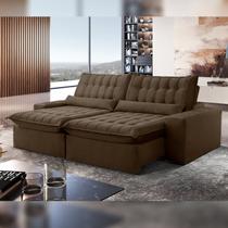 Sofá Retrátil e Reclinável 250cm Domínio Sofá Retrátil e Reclinável 250cm Domínio