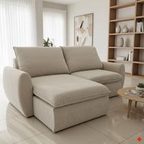 Sofá Retrátil e Reclinável 270cm Cúbica Pietro Sofá Retrátil e Reclinável 270cm Cúbica Pietro