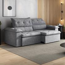 Sofá Retrátil e Reclinável 270cm Cupuaçu CabeCasa MadeiraOriginals