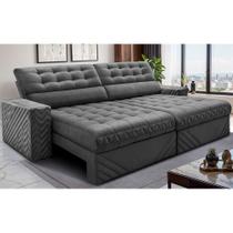 Sofá Retrátil e Reclinável 2,70m Molas Ensacadas Max Spring. Velusoft Cama inBox Sofá Retrátil e Reclinável 2,70m Molas Ensacadas Max Spring. Velusoft Cama inBox